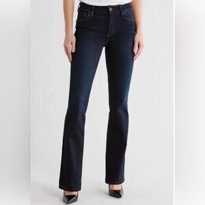 Kut from the Kloth Nicole Bootcut Jeans Dark Wash Sz 14 Flap Pockets Y2K